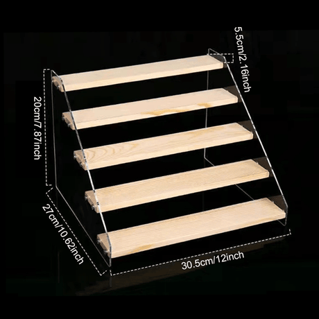 Tiered Display Stand for Graded Cards, Figures, Candles, and Cosmetics