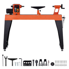 Woodworking Lathe,, Wood Lathe Machine with 0 to 3200 RPM Variable Speed