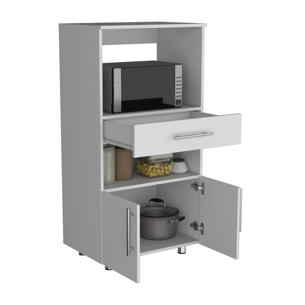 Worland Pantry Cabinet with Microwave Shelf & Storage Drawer