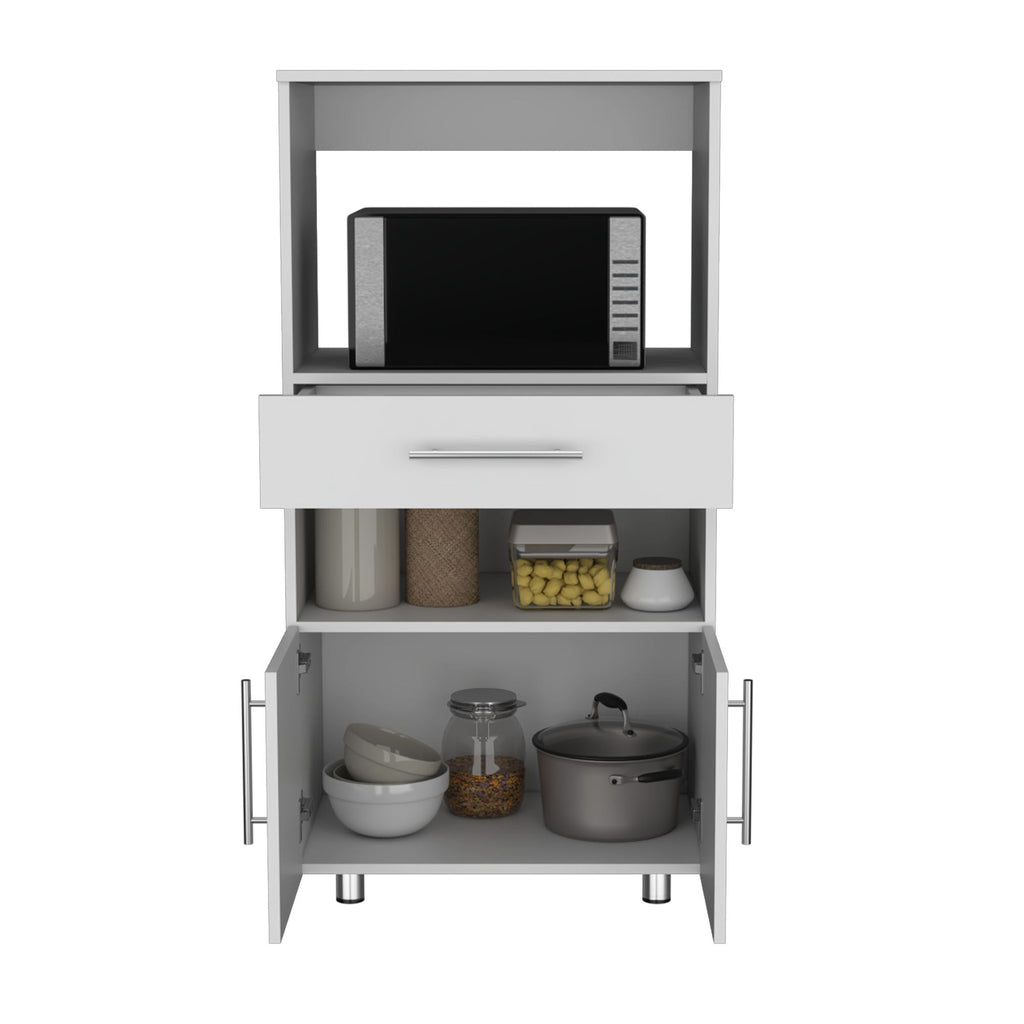 Worland Pantry Cabinet with Microwave Shelf & Storage Drawer