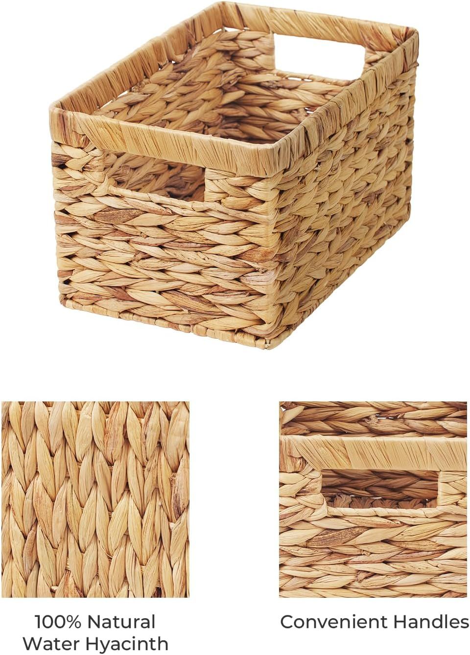 Hand-Woven Water Hyacinth Storage Basket – Natural & Multi-Purpose
