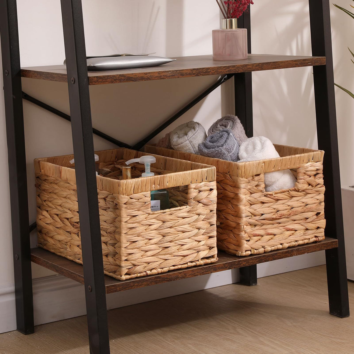 Hand-Woven Water Hyacinth Storage Basket – Natural & Multi-Purpose