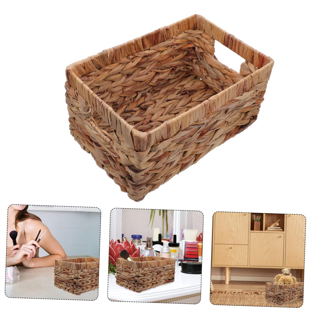 Hand-Woven Water Hyacinth Storage Basket – Natural & Multi-Purpose