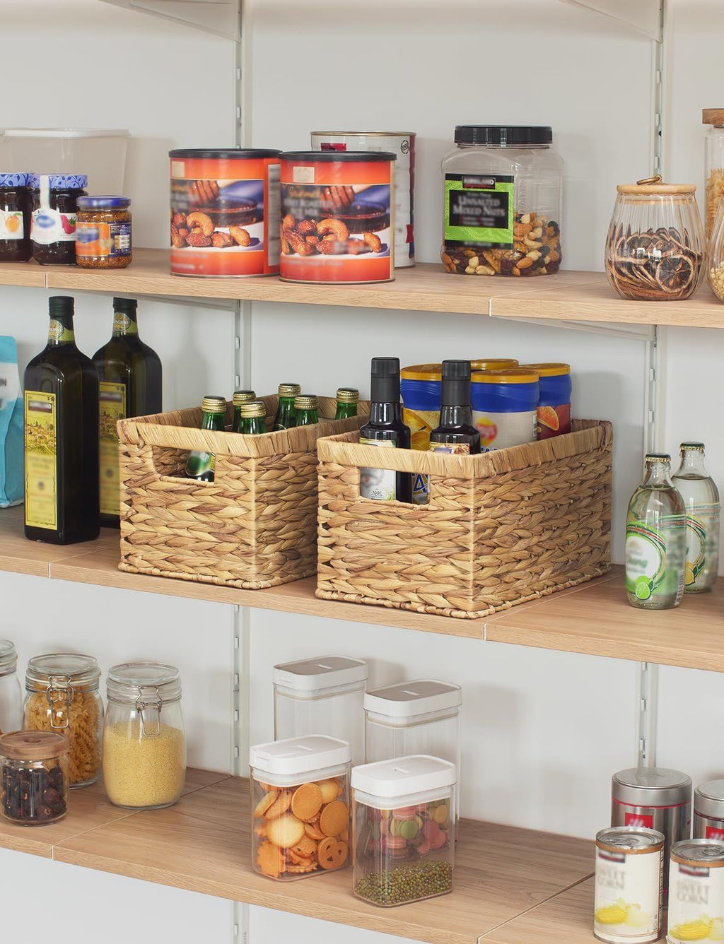Hand-Woven Water Hyacinth Storage Basket – Natural & Multi-Purpose
