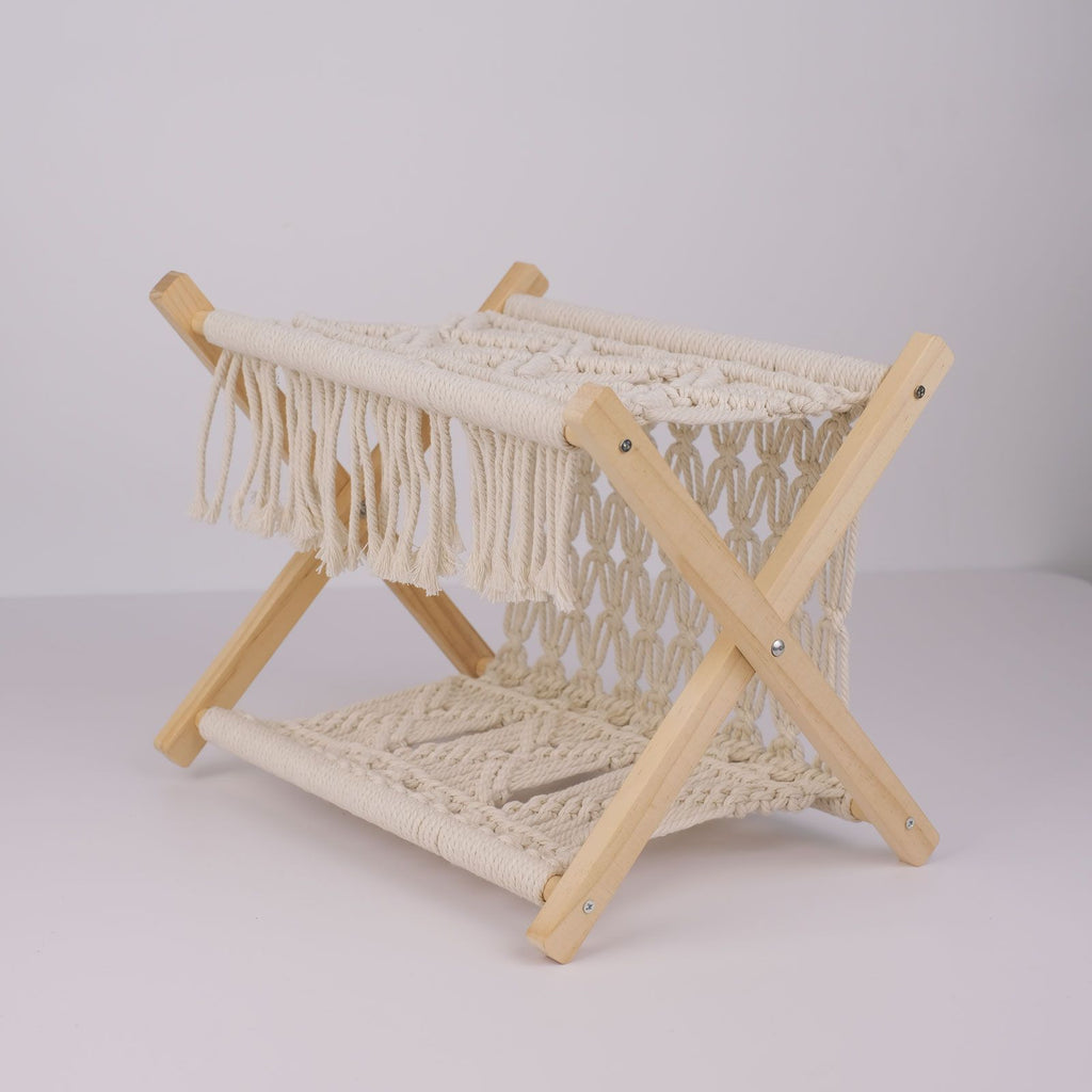 Woven Boho Magazine Rack for Books and Newspapers