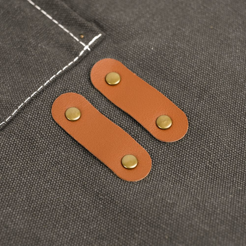 Xemussa Cotton Canvas Cross Back Chef Apron - Adjustable, practical