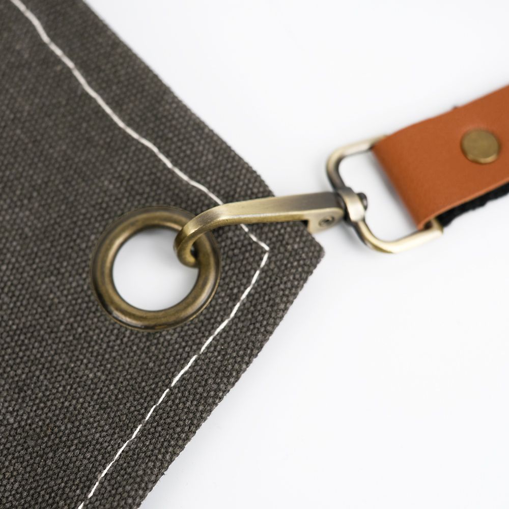 Xemussa Cotton Canvas Cross Back Chef Apron - Adjustable, practical