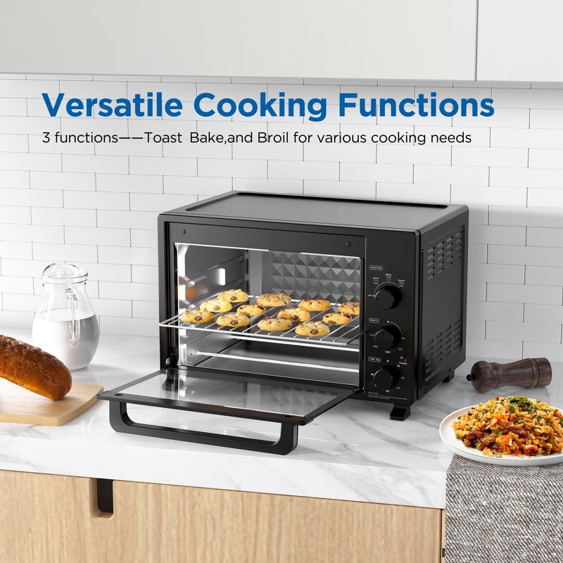 Versatile Countertop Oven with Three Cooking Functions