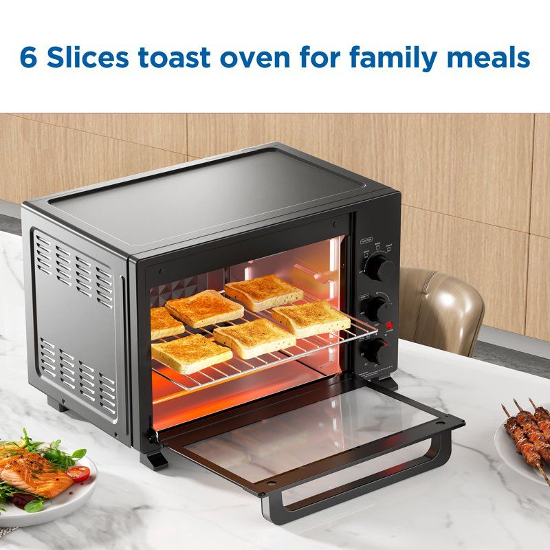 Versatile Countertop Oven with Three Cooking Functions