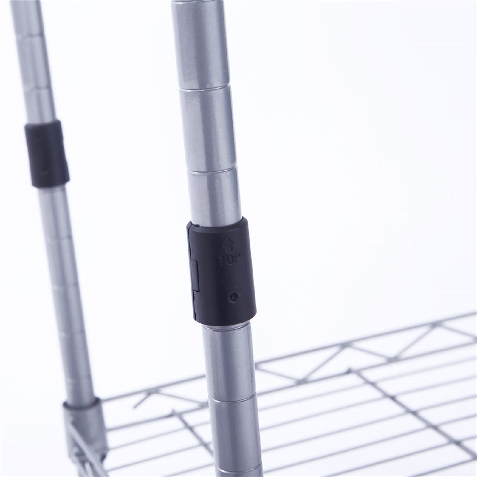 Versatile 4-Shelf Storage Rack with Adjustable Heights and Tool-Free Assembly