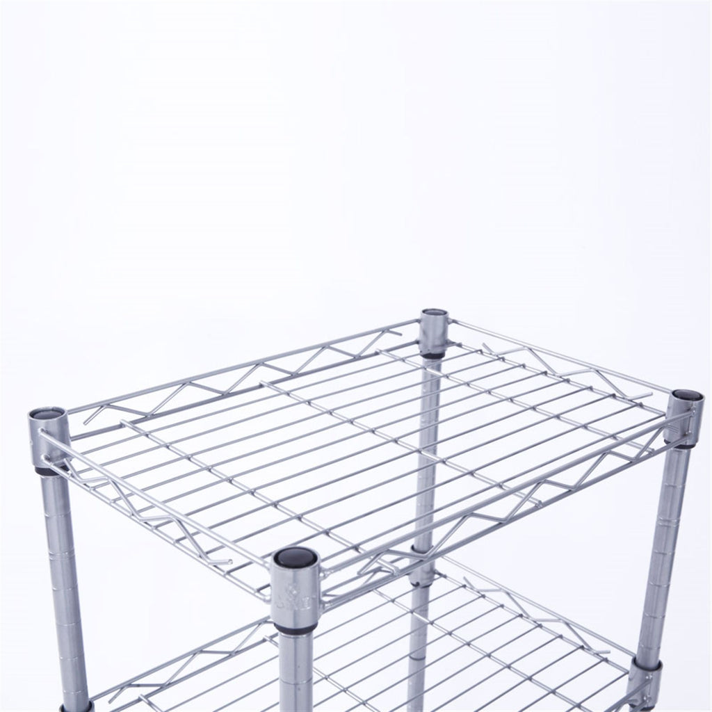 Versatile 4-Shelf Storage Rack with Adjustable Heights and Tool-Free Assembly