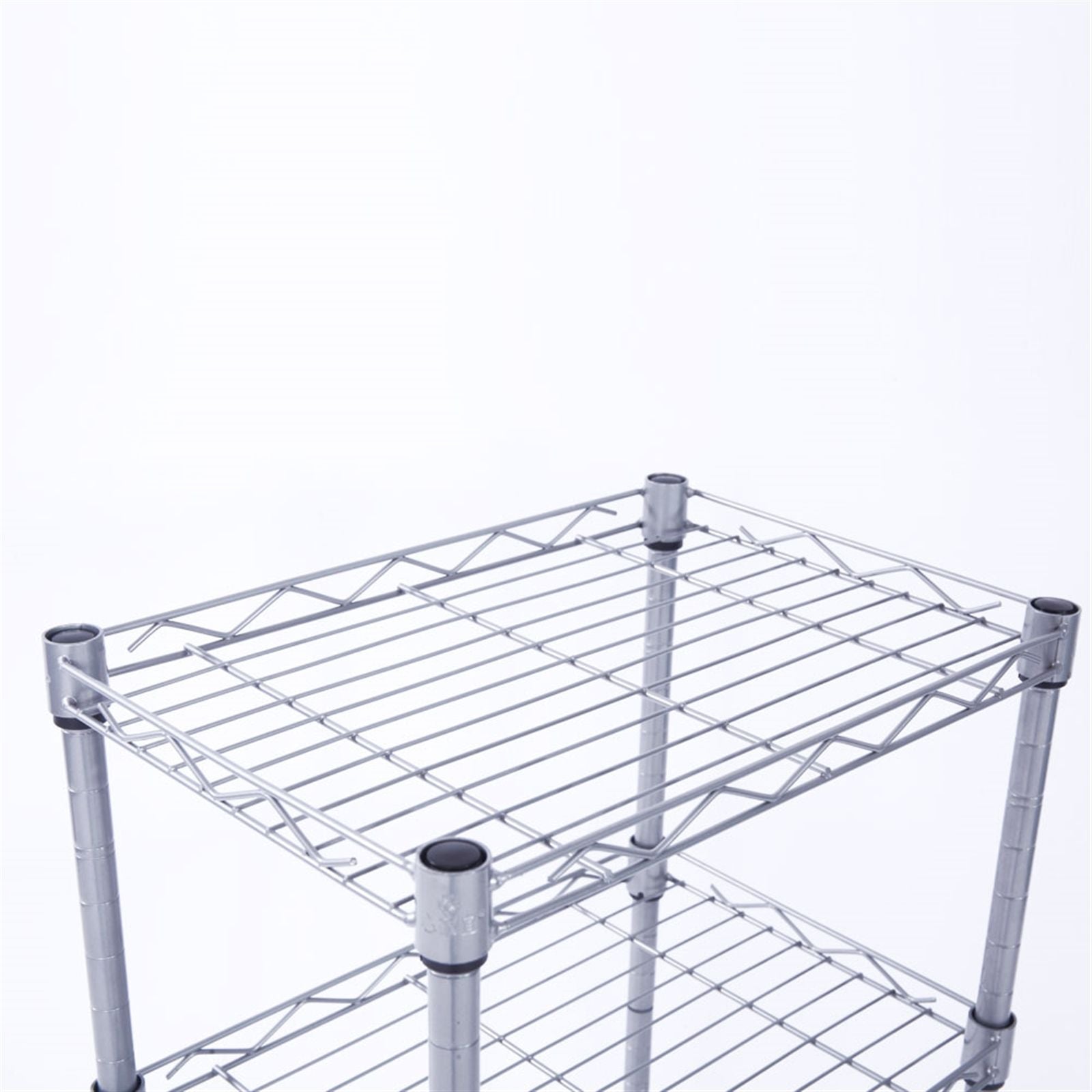 Versatile 4-Shelf Storage Rack with Adjustable Heights and Tool-Free Assembly