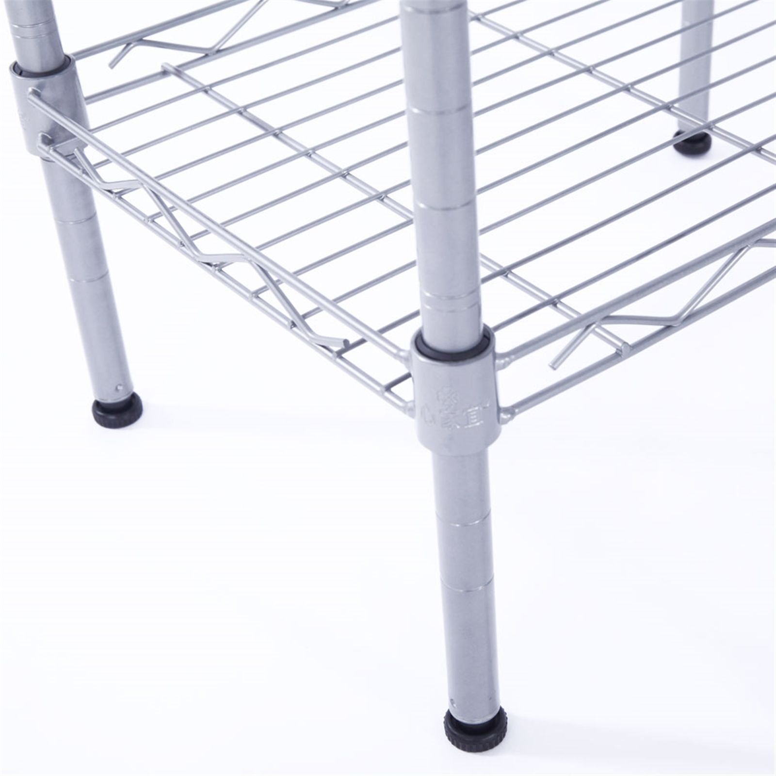 Versatile 4-Shelf Storage Rack with Adjustable Heights and Tool-Free Assembly