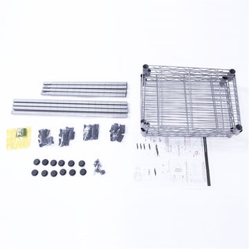 Versatile 4-Shelf Storage Rack with Adjustable Heights and Tool-Free Assembly