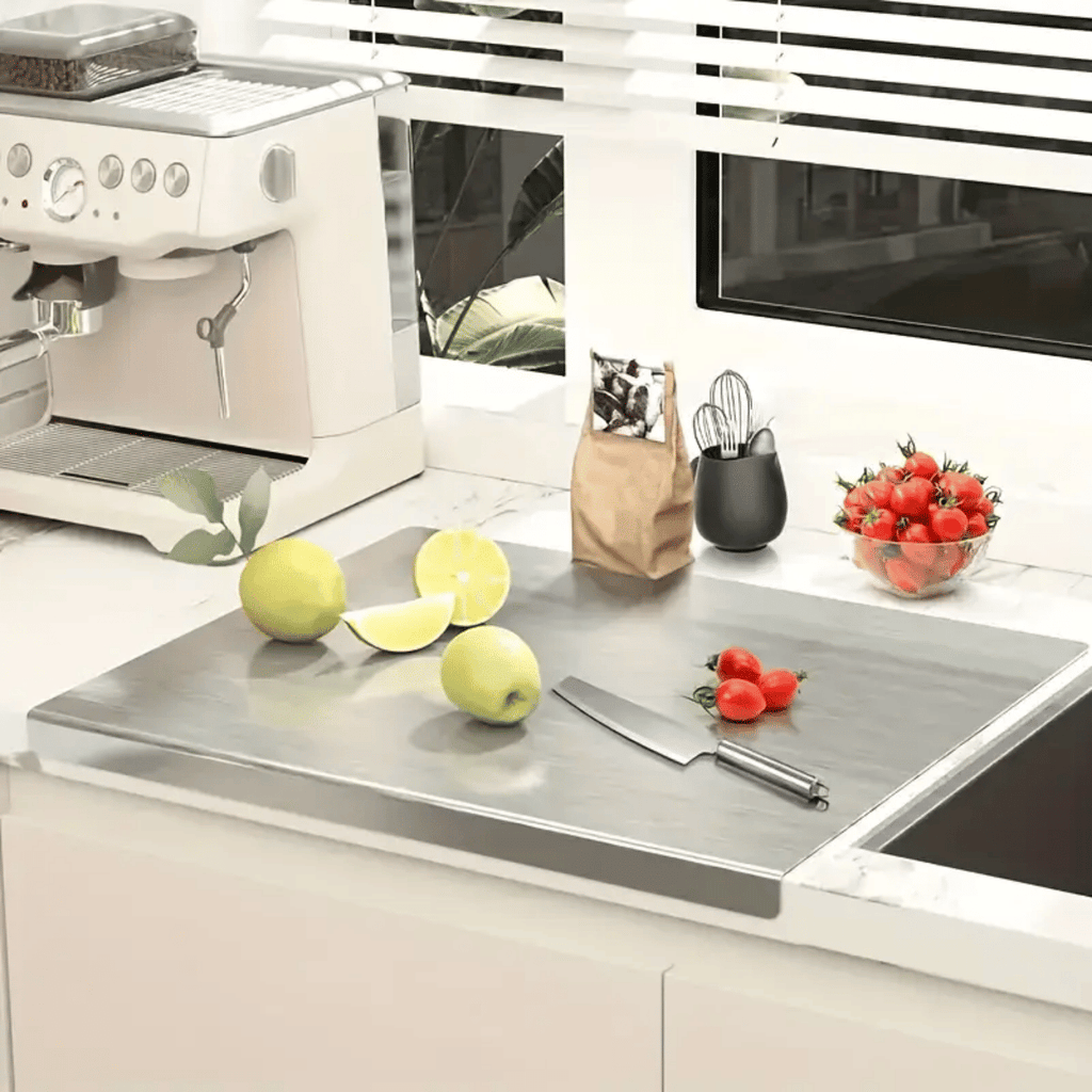 XXL Antibacterial Stainless Steel Cutting Board & Baking Tray with Sealed Lid