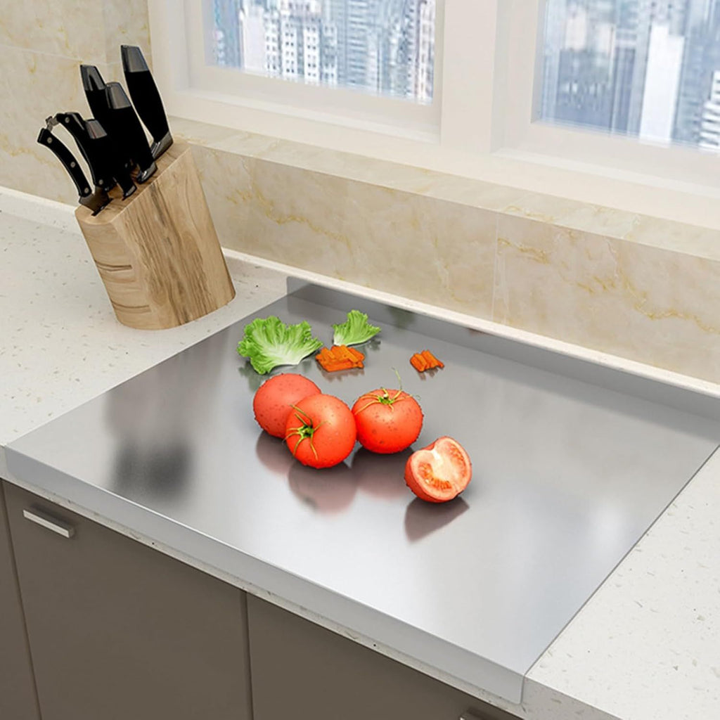XXL Antibacterial Stainless Steel Cutting Board & Baking Tray with Sealed Lid