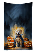 Yellow Labrador Puppy Halloween Kitchen Towel