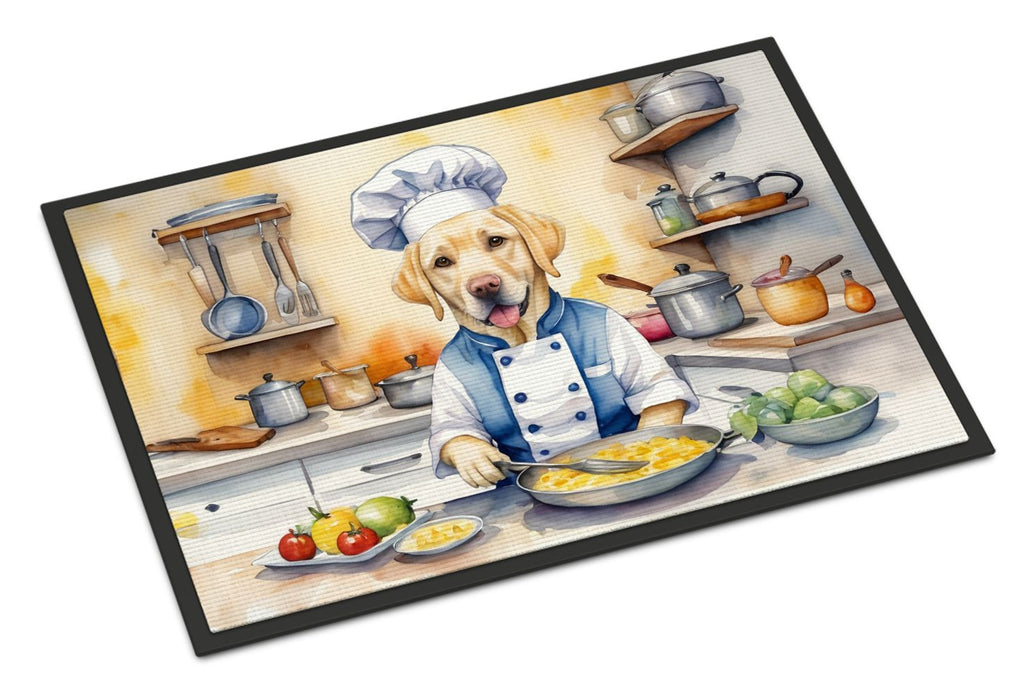 Yellow Labrador Retriever Chef Doormat