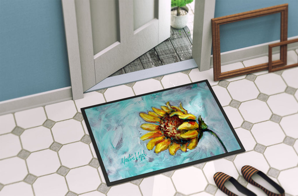 Yellow Sun Sunflowers Indoor-Outdoor Doormat