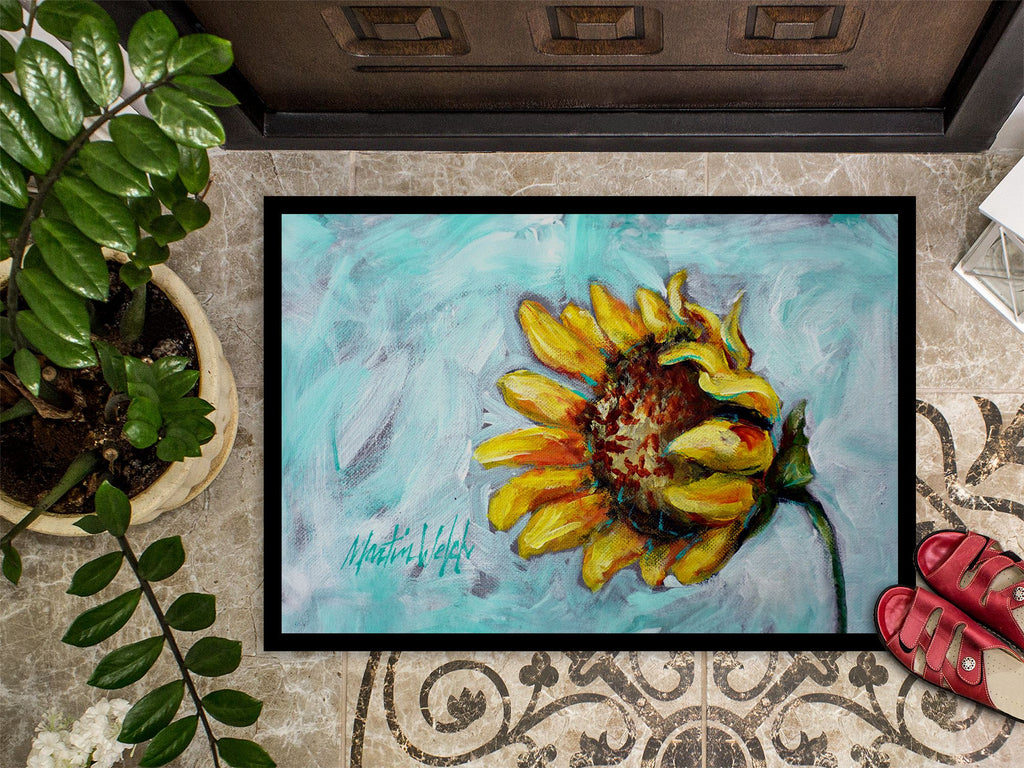 Yellow Sun Sunflowers Indoor-Outdoor Doormat