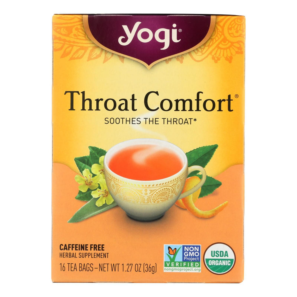 Yogi Throat Comfort Caffeine-Free Herbal Tea