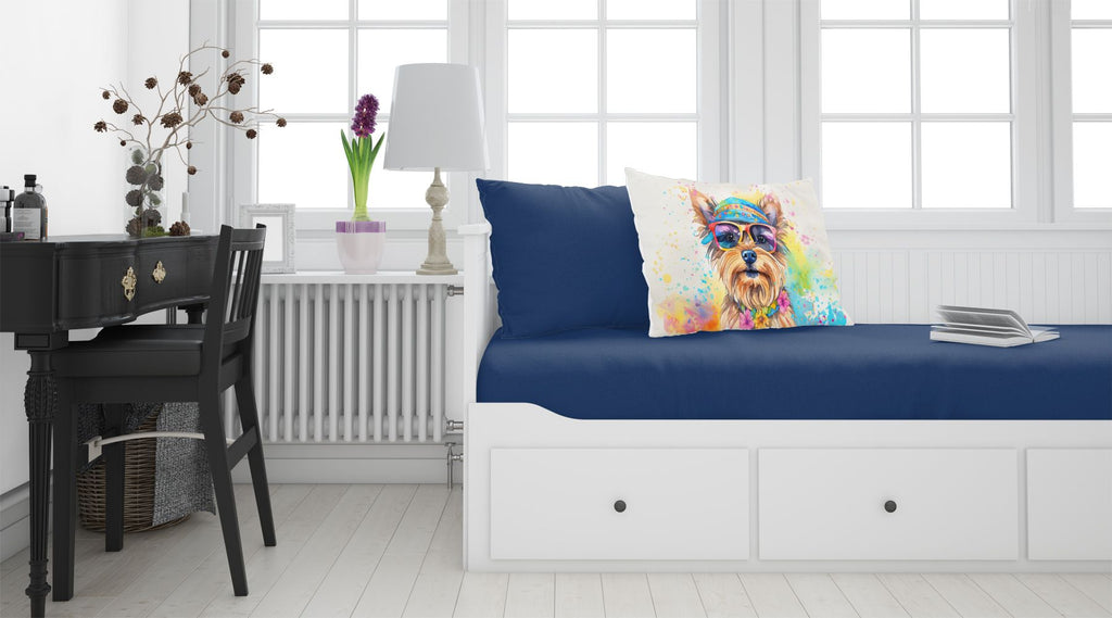 Yorkshire Terrier Hippie Dawg Artwork Pillowcase