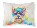 Yorkshire Terrier Hippie Dawg Artwork Pillowcase