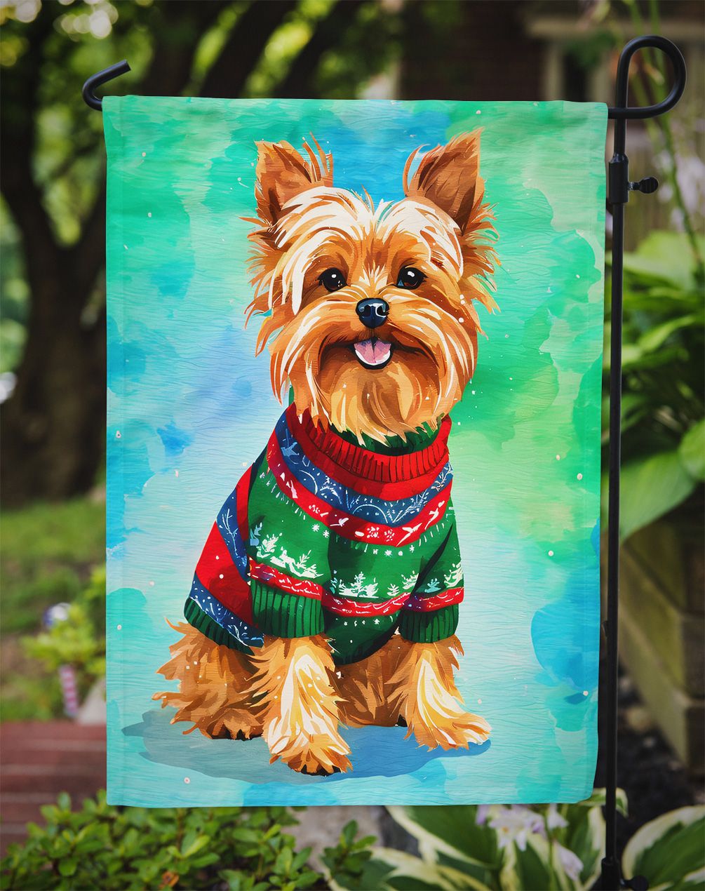 Vibrant Double-Sided Christmas Garden Flag for Outdoor Decor