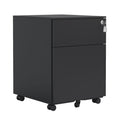 Rolling File Cabinet Organizer with Full-Extension Drawers for Home Office