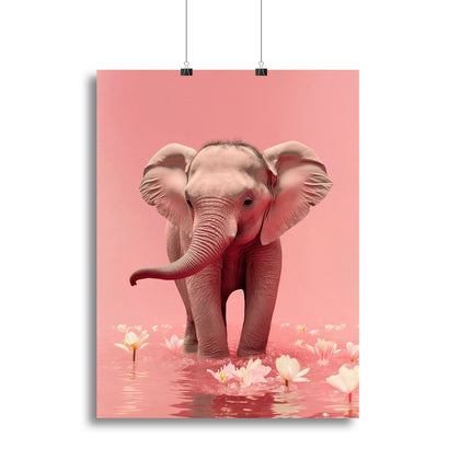 Young Elephant Canvas Print or Poster
