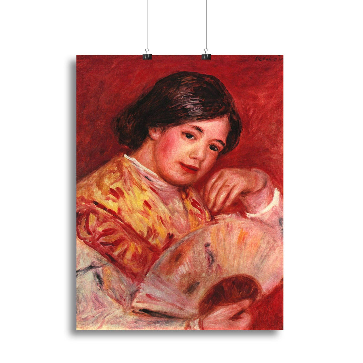 Renoir Young Girl with a Fan Wall Art