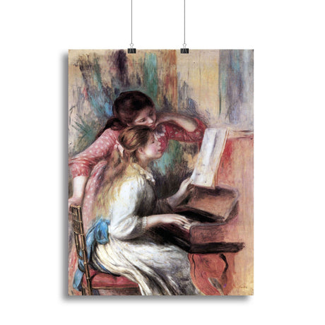 Renoir's Young Girls at the Piano Canvas Art