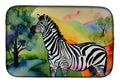 Zebra Artwork Absorbent Dish Drying Mat