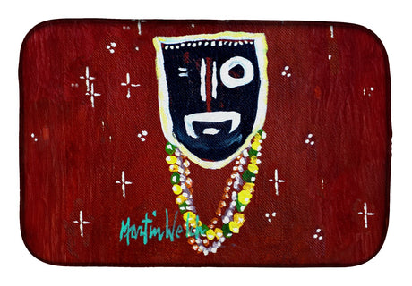 Zee Brown Mardi Gras Dish Drying Mat