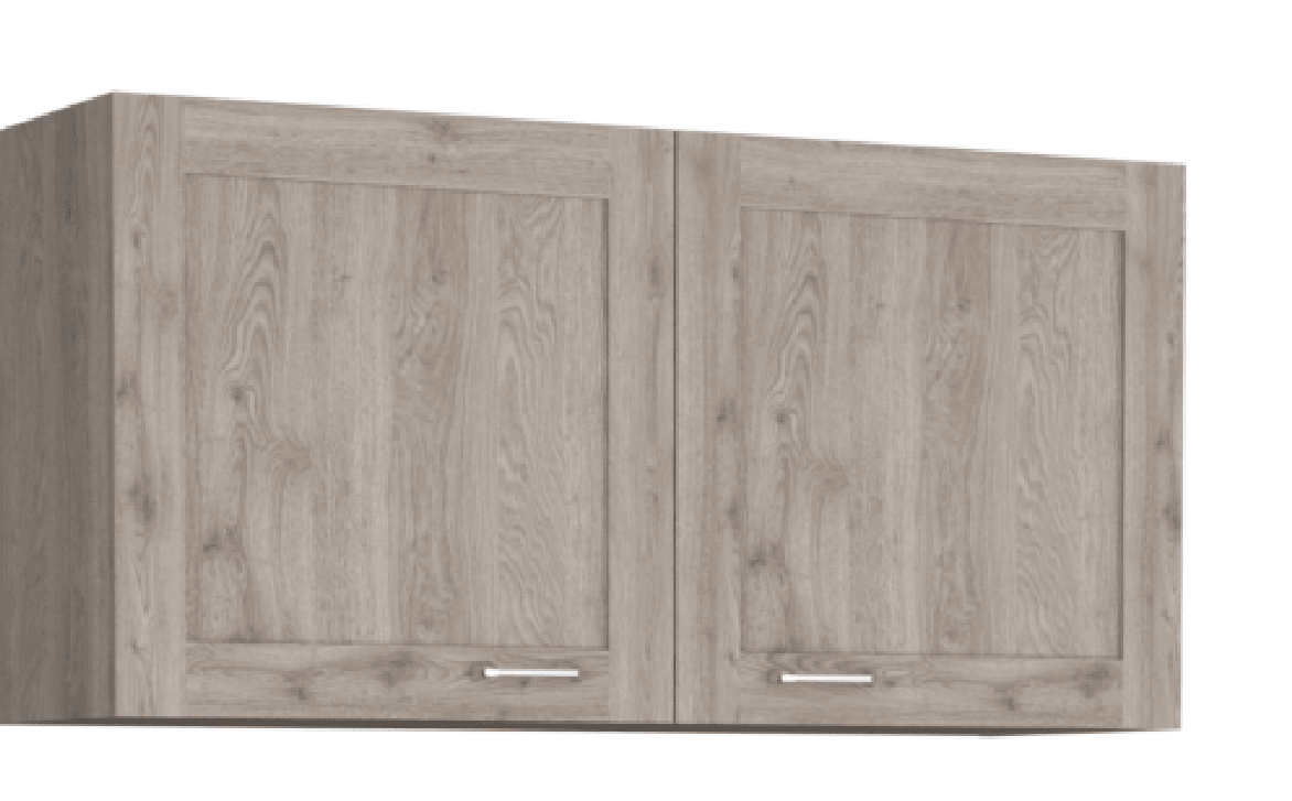 Zurich Light Gray Two-Shelf Cabinet Set for Home Organization