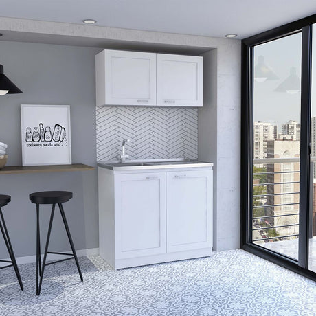 Zurich Two-Piece Cabinet Set for Organized Home
