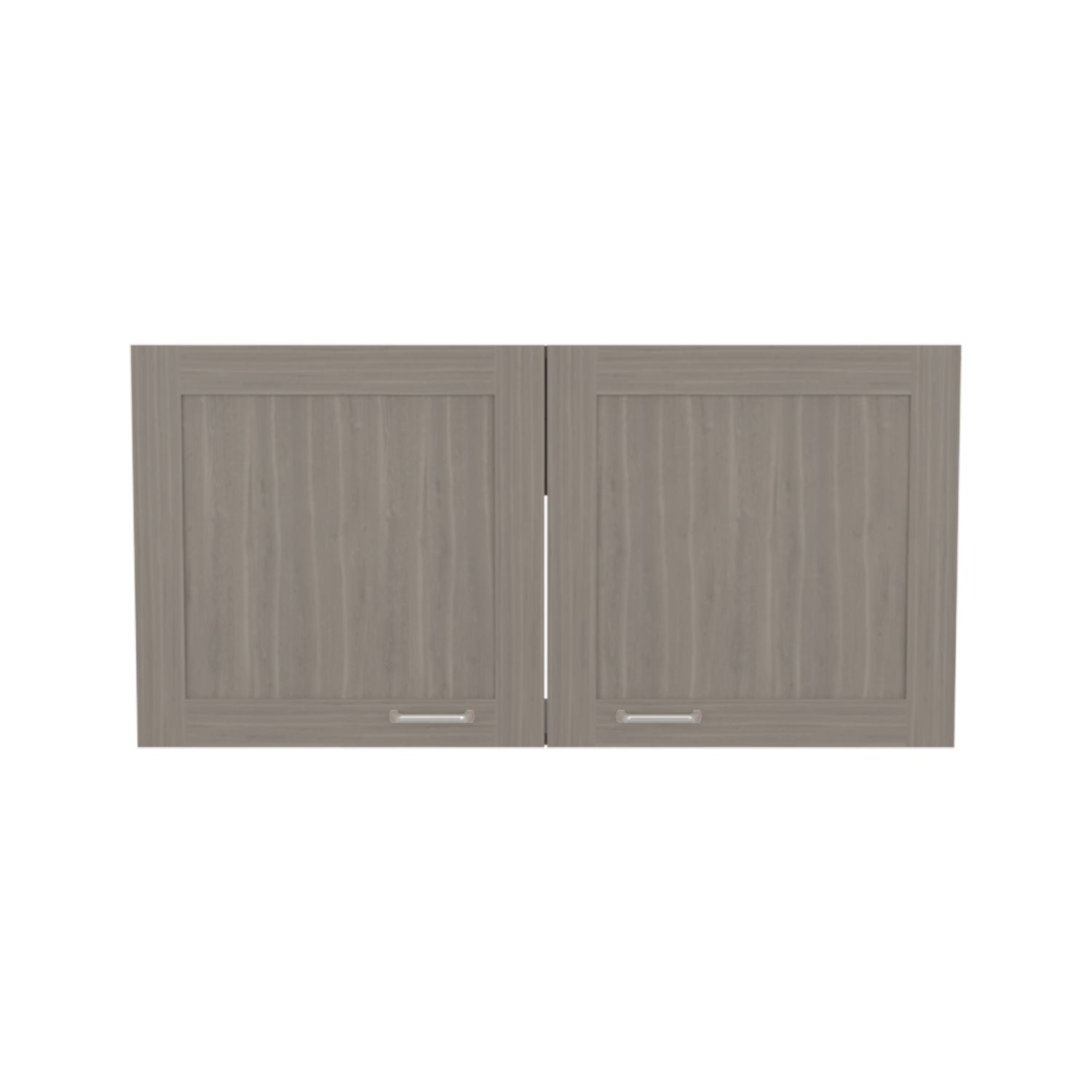 Zurich Wall Cabinet with Two Open Shelves – Light Gray Bardolino Finish