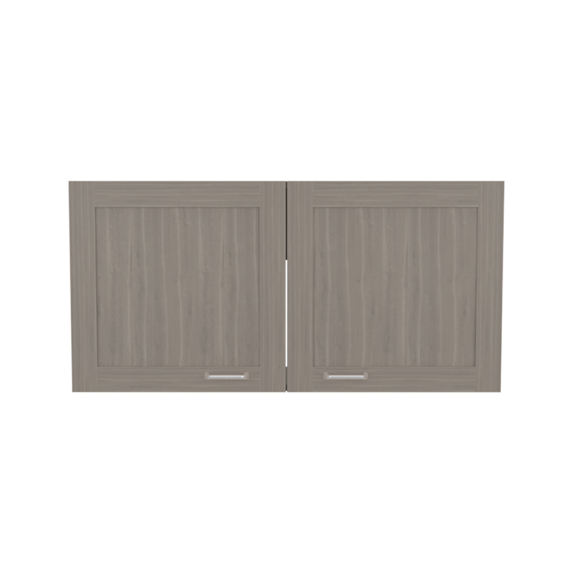 Zurich Wall Cabinet with Two Open Shelves – Light Gray Bardolino Finish