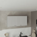 Zurich Wall Cabinet, Double Door, Wide, One Shelf, Kitchen, Storage Cabinet, White