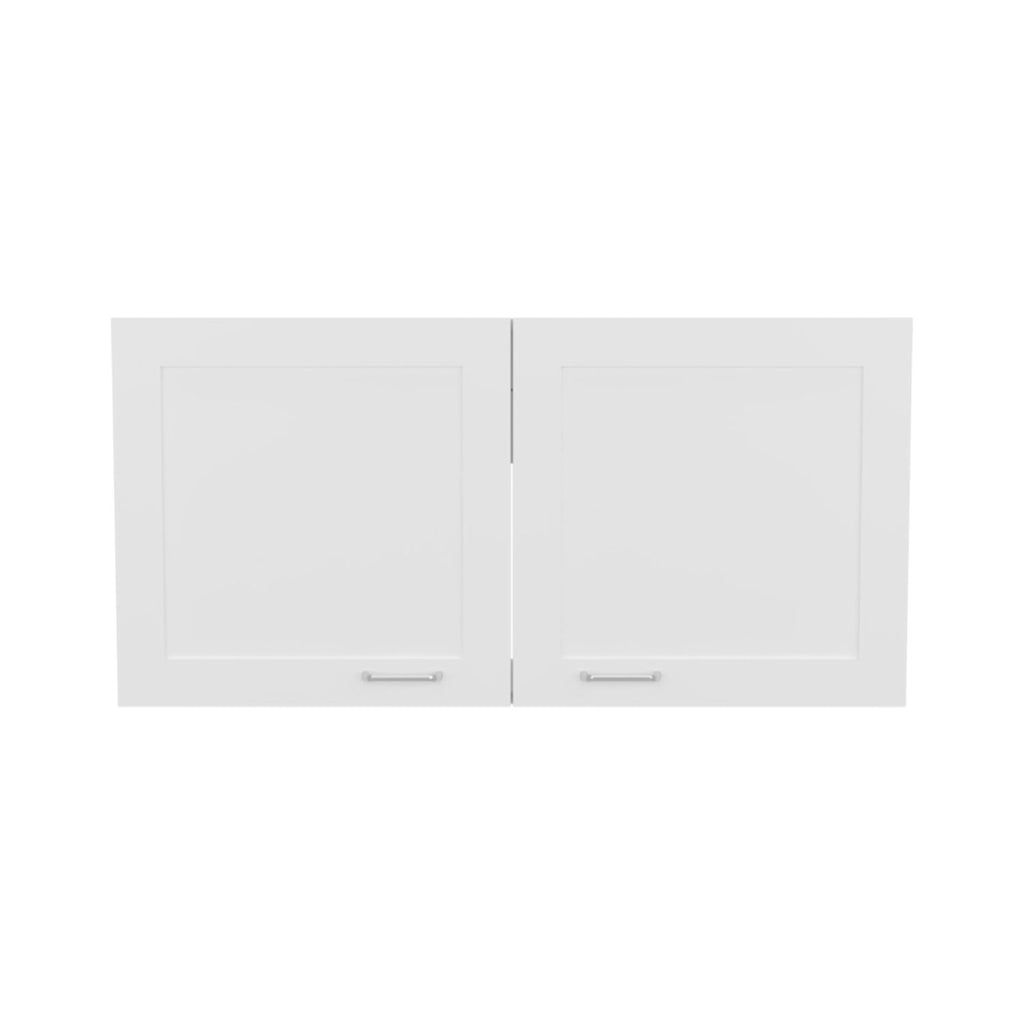 Zurich Wall Cabinet, Double Door, Wide, One Shelf, Kitchen, Storage Cabinet, White
